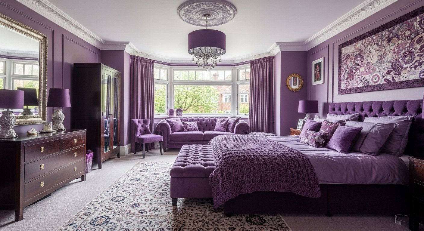 How to Design a Luxury Purple Bedroom That Looks Expensive
