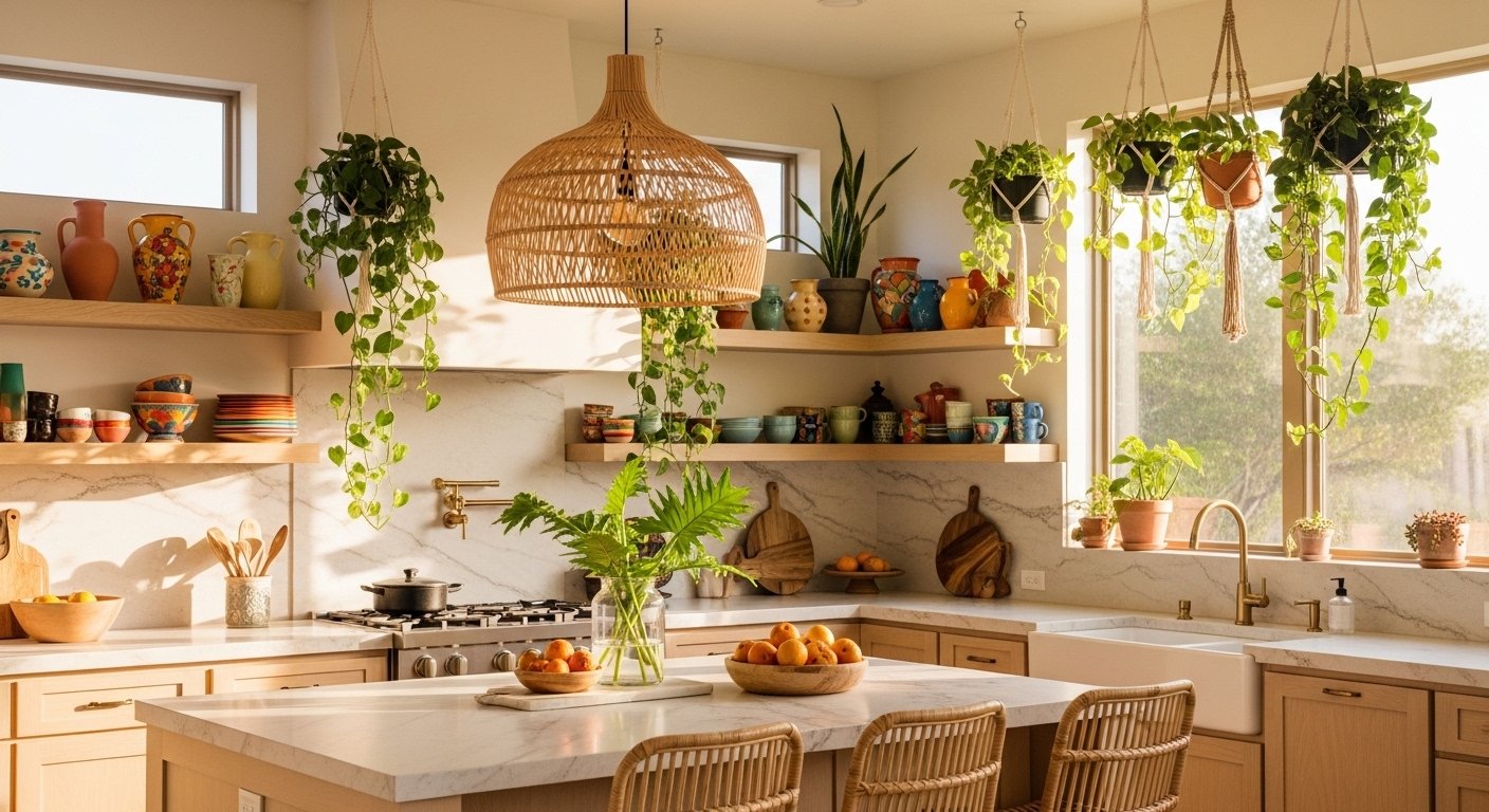 12 Fun Aesthetic Kitchen Decor Boho for Any Home