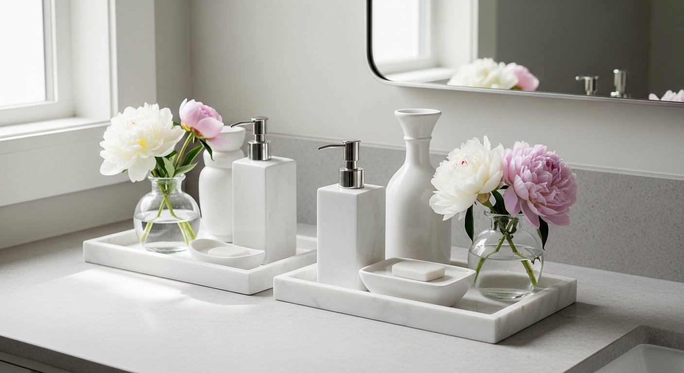 12 Cool Bathroom Counter Decor Aesthetic on a Budget