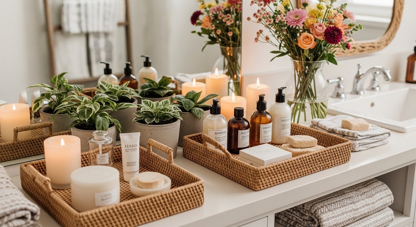 15 Fun Bathroom Counter Decor Boho You Will Love