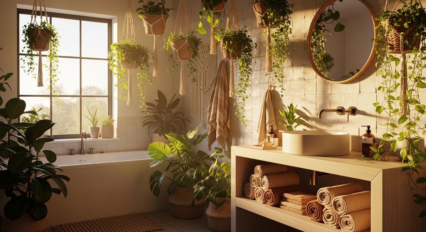 15 Easy Bathroom Plants Decor Boho You Will Love
