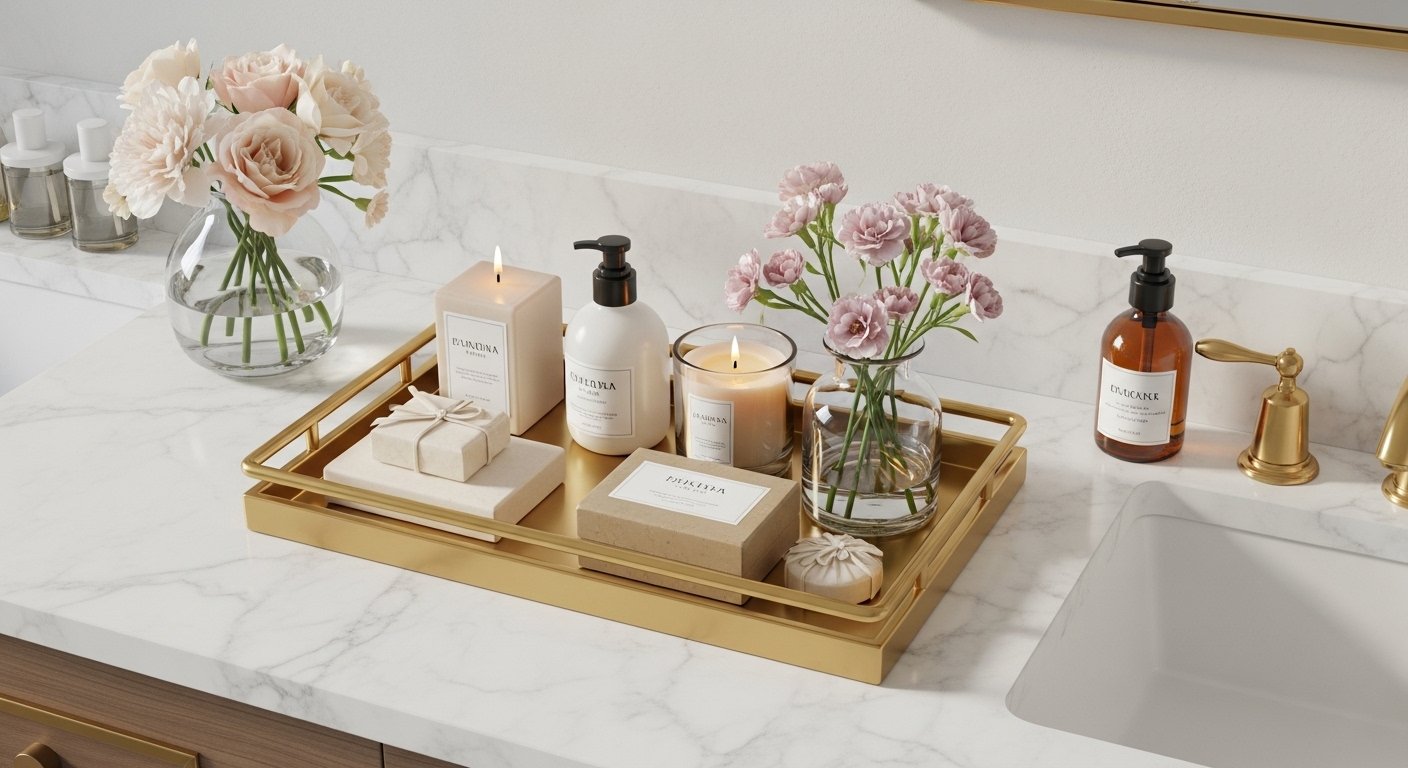 12 Quick Bathroom Tray Decor Aesthetic on a Budget
