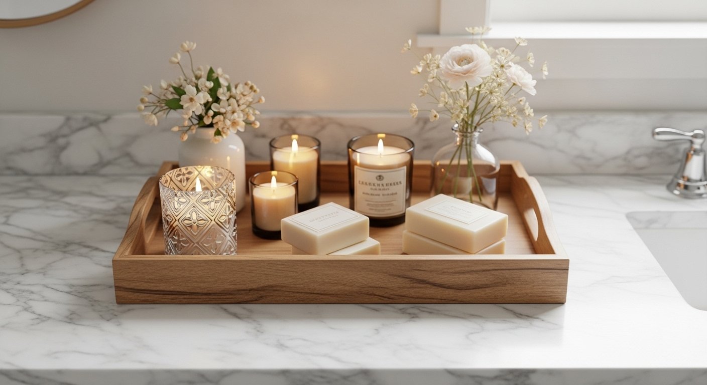 25 Easy Bathroom Tray Decor On A Budget for Beginners