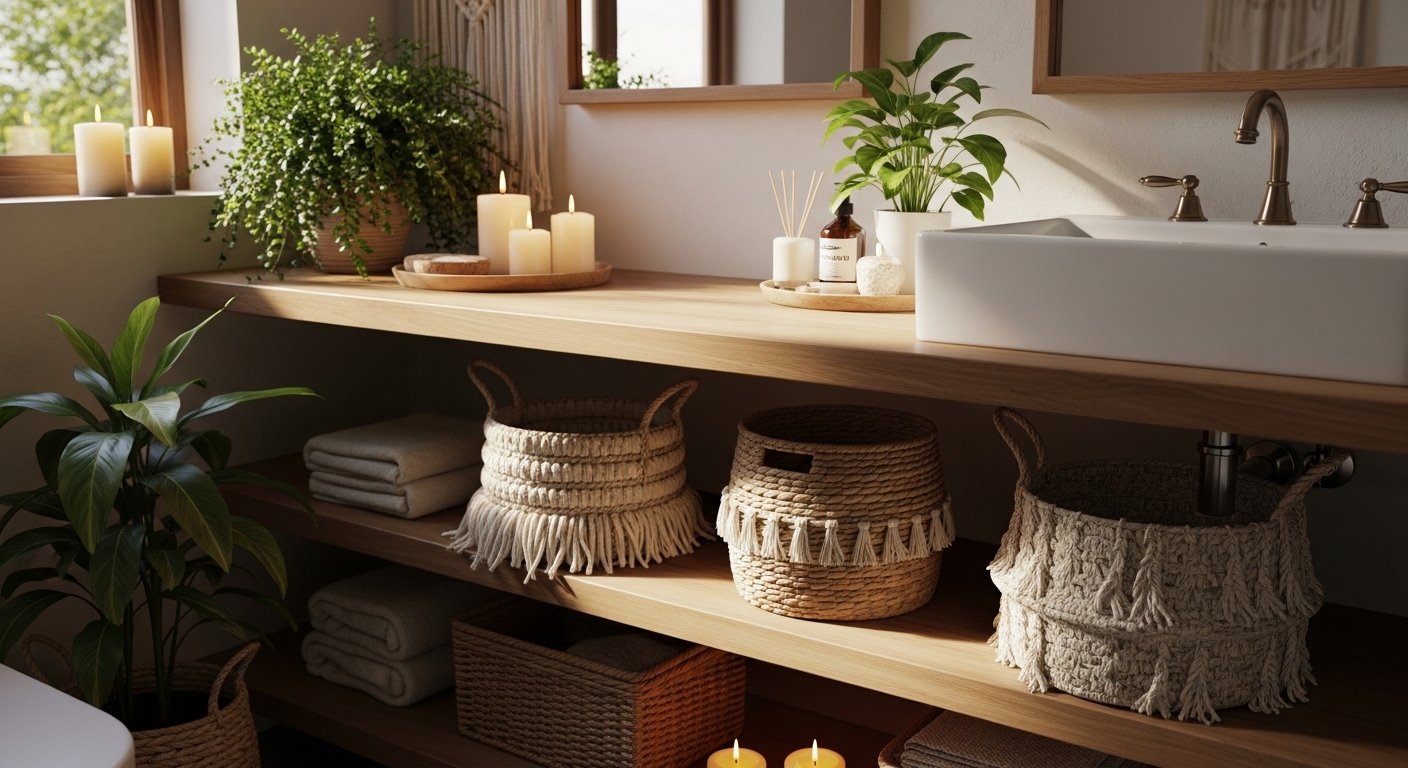 What Are the Cool Bathroom Vanity Decor Boho?