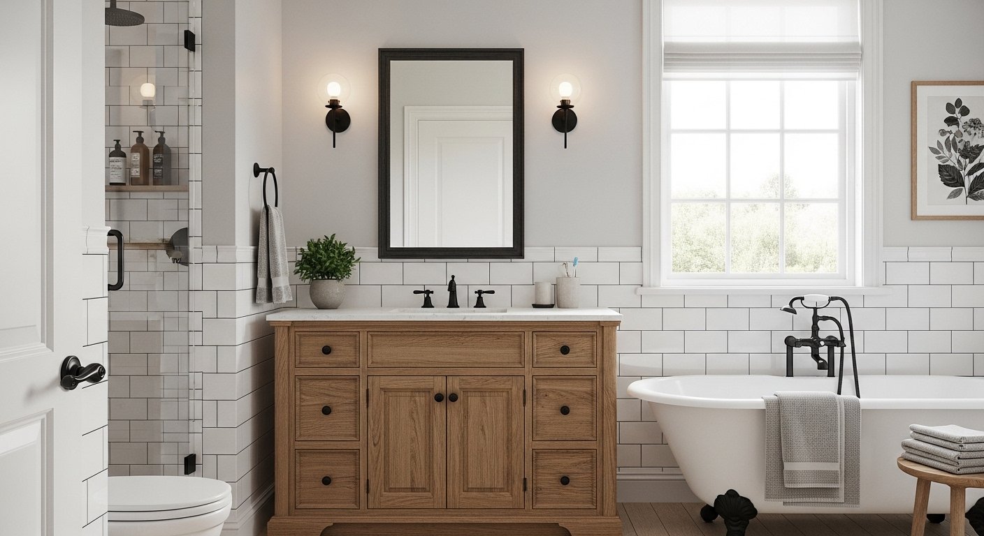 12 Quick Farmhouse Bathroom Decor Aesthetic on a Budget