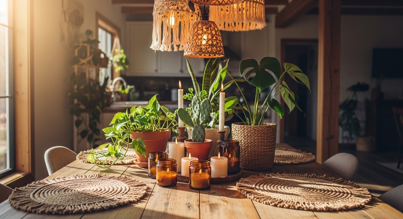 15 Easy Kitchen Table Decor Boho You Will Love